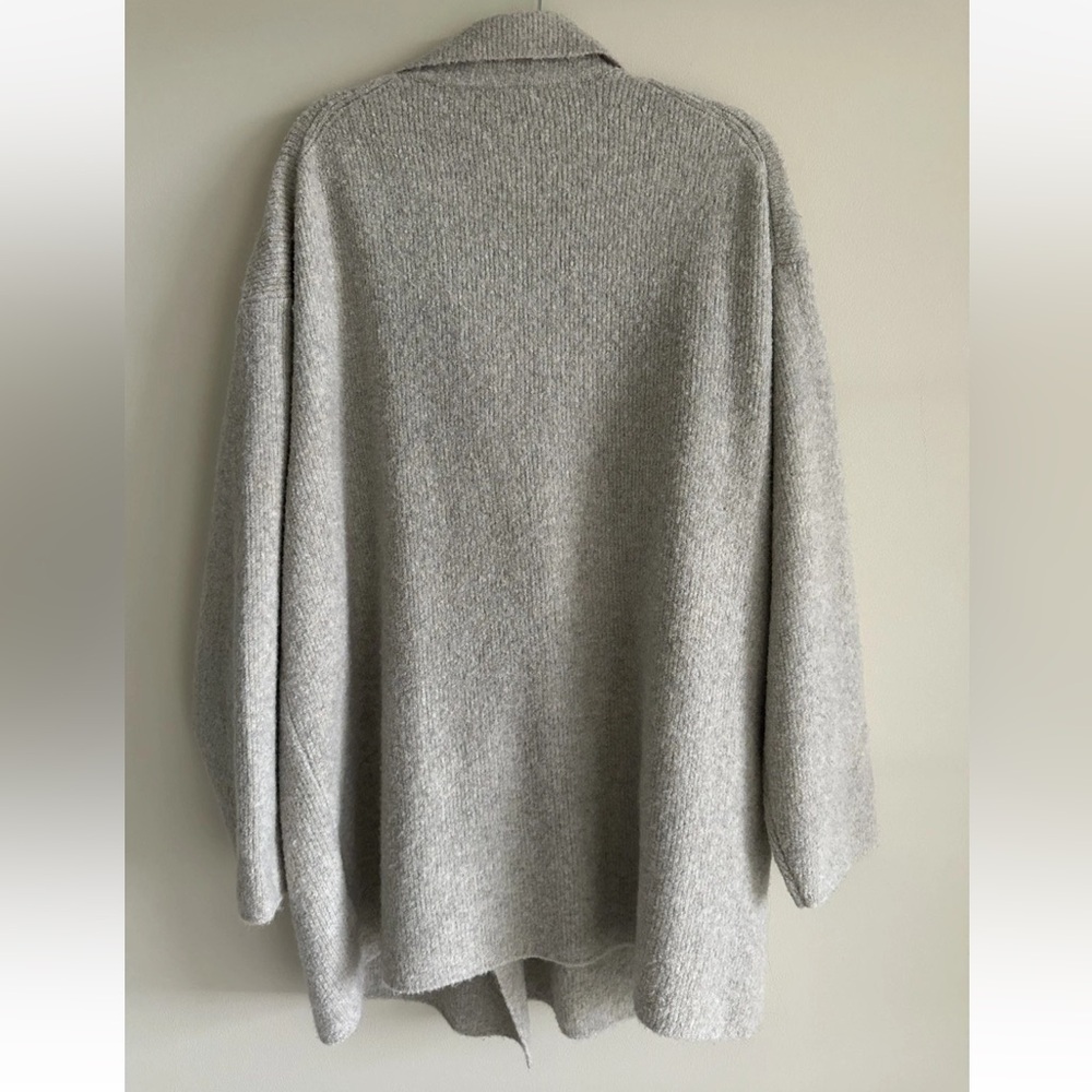 J. Crew Sweater Blazer Women’s 2 XL Beige/Gray Wool Blend Boucle Double Breasted - Picture 8 of 13